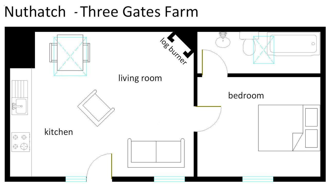 Three Gates Farm Holiday Cottages Huntsham Exterior photo
