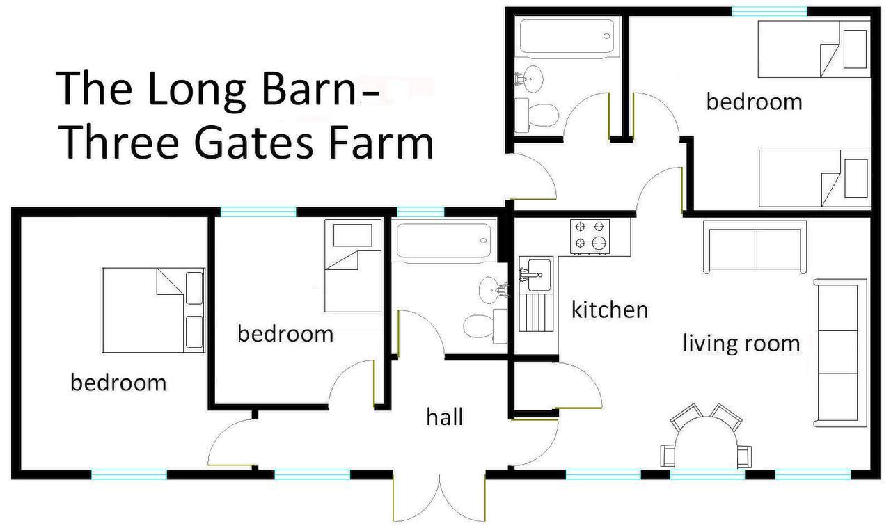 Three Gates Farm Holiday Cottages Huntsham Exterior photo